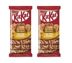 2 Pack Kit Kat Salted Caramel Chocolate Bars 99g Each