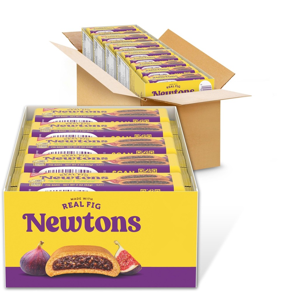 ​​NEWTONS Soft Baked Real Fruit Fig Bars, Fig Cookies, 40 Snack Packs (2 Cook…