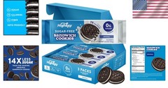 Low Calorie Sugar Free Sandwich Cookies – Perfect Crunchy Keto Treat, 30 Pouch