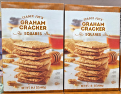 Trader Joe’s Graham Cracker Squares 14.1oz 400g (2 Boxes)