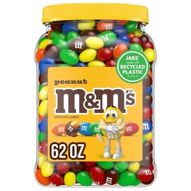 M&M’s Easter Spring Peanut Chocolate Candies Pastel Colors, 62 oz