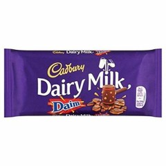 Cadburys Dairy Milk Daim – 120g – Pack of 6 (120g x 6 Bars)