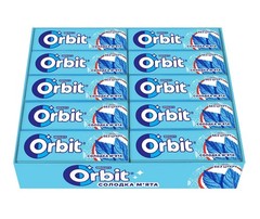 10 Pack Wrigley’s Orbit Sweet Mint Sugar-Free Chewing Gum Fresh Breath