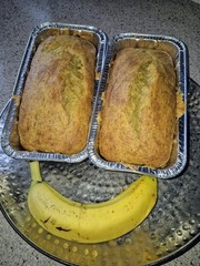 Homemade SUGAR-FREE, VEGAN Banana Bread Cake. 8.5x 4.5 Loaf.