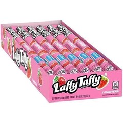 Laffy Taffy Rope – STRAWBERRY- 0.81 Ounce Ropes (Pack of 24) -3 boxes