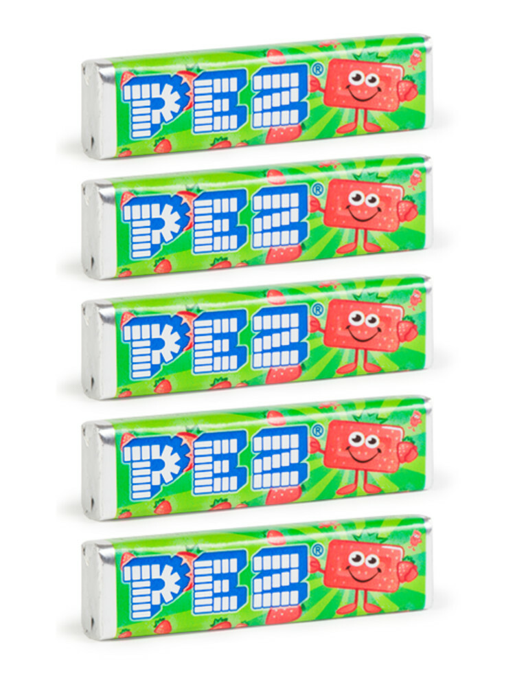 European loose PEZ Candy Rolls / Refills (sets of 5): Assorted Fruit Flavours