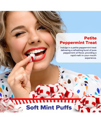 Soft Peppermint Puffs, Soft Peppermint Candy, Soft Mints Individually Wrapped Ca