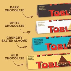 Toblerone Chocolate Variety Pack Milk Chocolate Dark Chocolate White Chocolat…