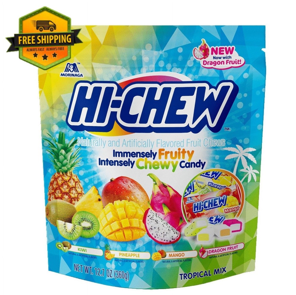 Hi-Chew Tropical Mix Chewy Candy – 12.7 oz Bag