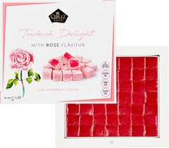Turkish Delight Rose Flavor 454g Gourmet Snack Box No Nuts Soft Candy