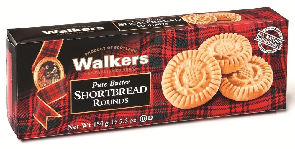 Walkers Pure Butter Shortbread Rounds Natural Ingredients 1898 Tradition