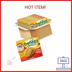 belVita Breakfast Bars Biscuits, Cranberry Orange, 30 Total Packs, 6 Boxes