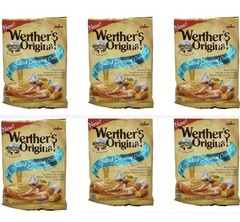 6 Bags STORCK Werther’s Original SALTED CARAMEL CREME Soft Filled Soft Caramels