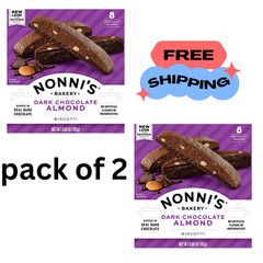 Nonni’s Dark Chocolate Almond Biscotti 8 ct ( pack of 2 )