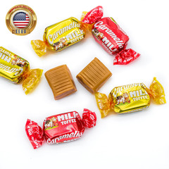Milky Caramel Candy Individually Wrapped 1LB – Firm to Chewy Taffy, Turkish Cand