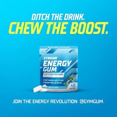 Energy Caffeine Gum 120ct | Sugar-Free Keto Gum