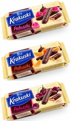 Bahlsen KRAKUSKI Sticks with Jelly in Chocolate 144g – 3 Flavours To Choose
