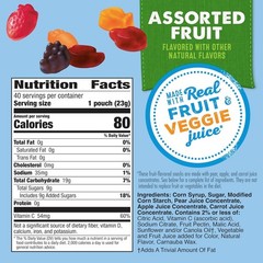 Mott’s Assorted Fruit Flavored Snacks – 40 Pack – Gluten Free Gummies