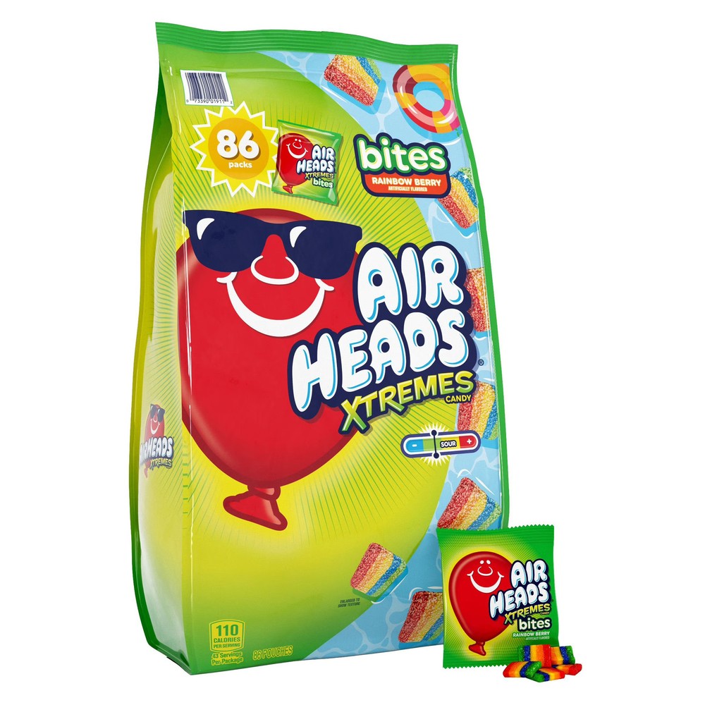 Airheads Xtremes Rainbow Berry Bites Chewy Candy, 86 Count