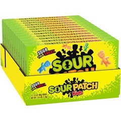 SOUR PATCH KIDS Chewy Candy Assorted Fruit Flavors 12 Pack 3.5 Ounce Boxes