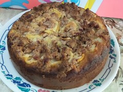8-inch Apple Yogurt Cake with Streusel Topping*Moist & Fluffy*Birthday Cake
