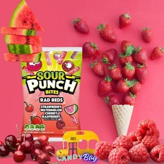 (PACK OF 3) Sour Punch Bites Straws 5oz Each Bag – Unique 5 Ounce (Pack of