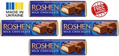 4PCS ROSHEN Milk Chocolate Bar with Creme Brulee Filling – Ukrainian Candy
