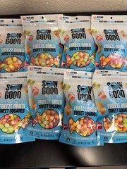 8x Sow Good Freeze Dried Sweet Squares Bites Candy 4.2 oz Bulk Lot BB 07/27