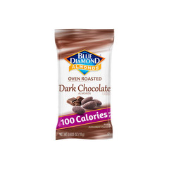 Blue Diamond Almonds Dark Chocolate Cocoa Dusted Snack Nuts, 100 Calorie Packs,
