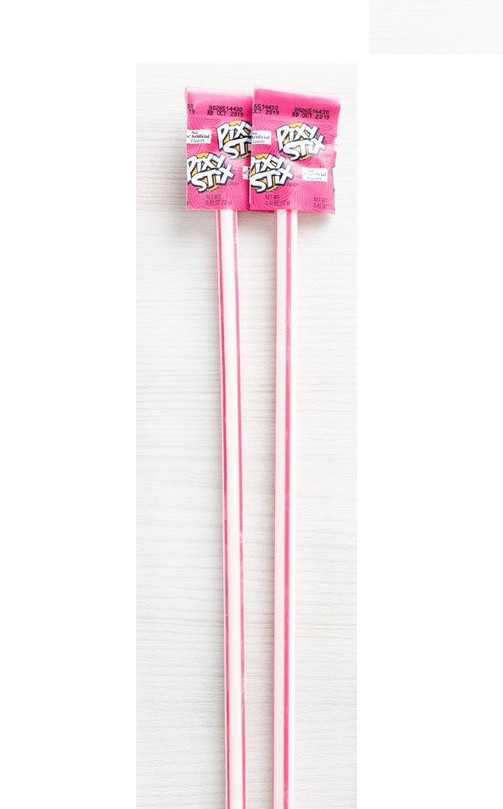 12 CHERRY Giant Pixy Stix – 15 Inches Large – Pink / Red Flavor Sugar Candy