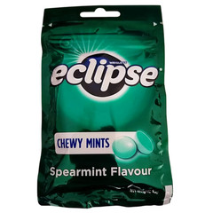5 packs Chewy Mints Wrigley’s Eclipse Spearmint Powerful Refresh Breath New- 45g