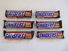 (6) Count Lot Of Snickers Candy Bars 1.86 Oz Each Bar Yummy! *