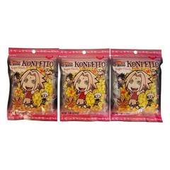 Naruto Shippuden Sugar Candy Konpeito Sakura Pineapple Flavor 70g, Pack of Three
