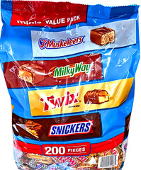 Mars Minis Chocolate Candy Bars Variety Pack 200 Count EXP 03/2027