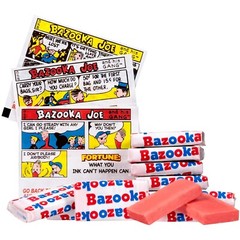 BAZOOKA Bubble Gum, Original Flavor, Bulk & Delicious Gum (2 Pounds) On Sale!