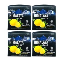 Up to 12 Packs Himalaya Salt Sport Mint Candy Lemon Throat Soothing Himalayan
