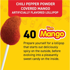 Mango Vero Picosito Caramel Mexican Lollipop With Chilli 40 Pieces