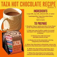 Taza Chocolate Organic Mexicano Disc 50% Dark 2.7 Ounce (Pack of 12)