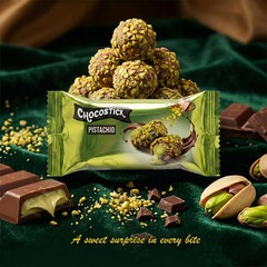 Moments Chocosticks Pistachio Chocolate Covered Premium 50 packs