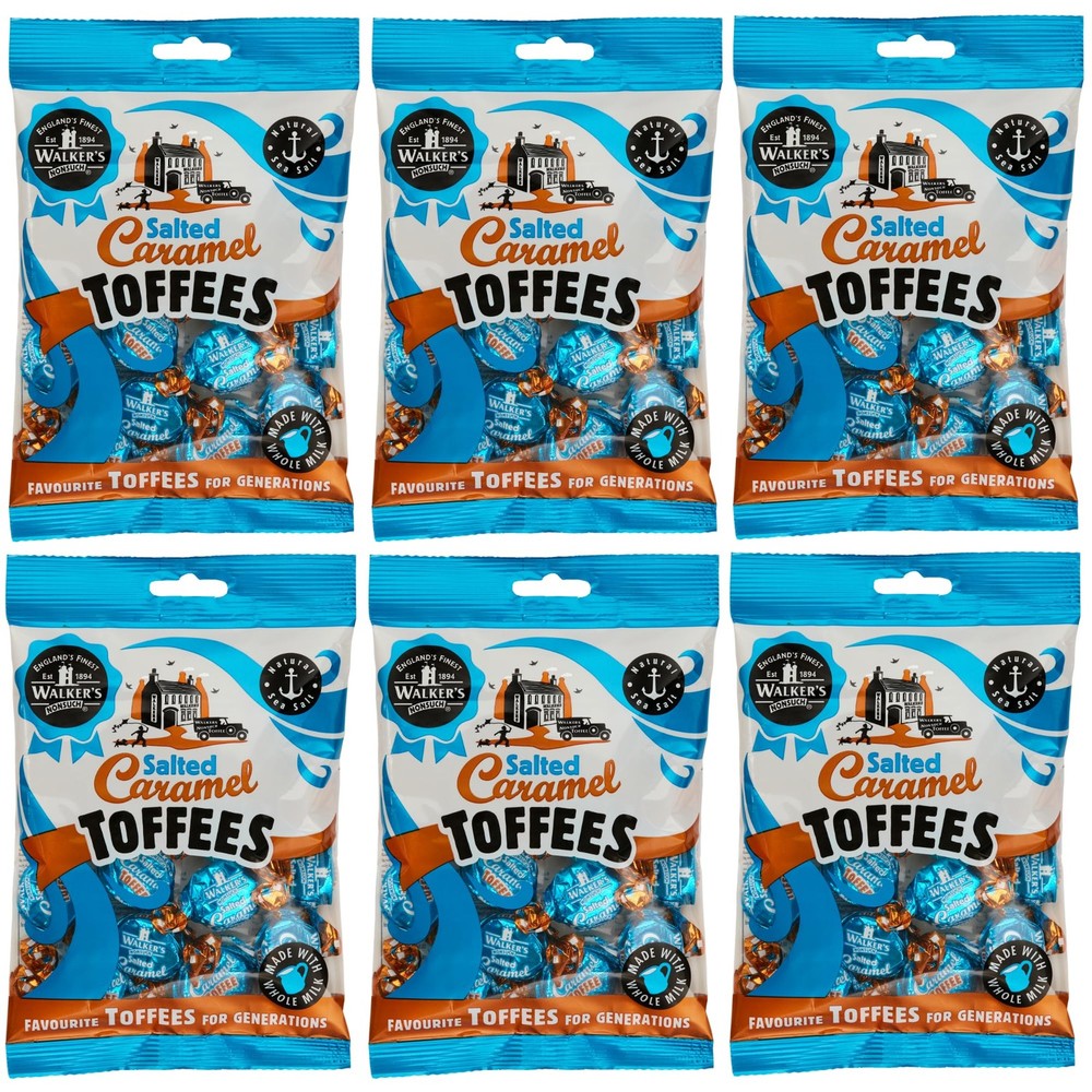 Walkers Nonsuch Salted Caramel Toffees Bag 5.29 Oz (Pack of 6) – British Chew…