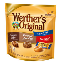 Werthers Original Hard Sugar Free Assorted Flavors, Caramel Coffee Candy, 7.7 Oz