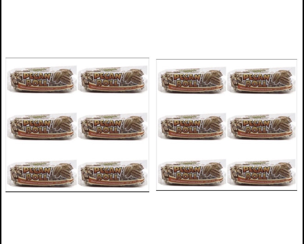 12 Count Dickies Pecan Roll 2 Oz Each Fresh Dates Free Shipping Pecan Candy