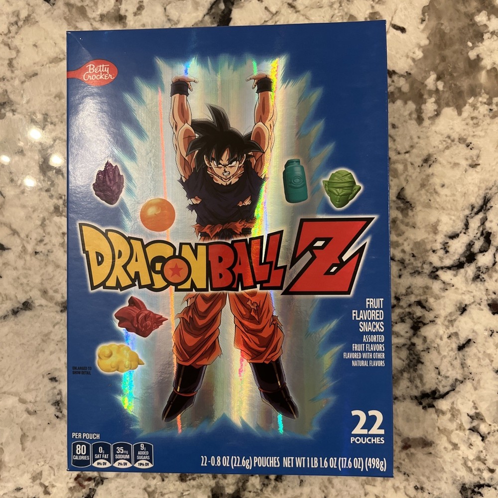 Dragon Ball Z Fruit Flavored Snacks, Holo Box