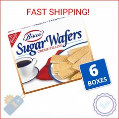Biscos Creme Filled Sugar Wafers, 6 – 8.5 oz Boxes