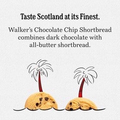 Walker’s Chocolate Chip Shortbread Cookies – 20 Individually Wrapped Snack Packs