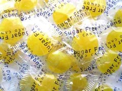 SUGAR FREE LEMON 3 LBs Wrapped Candy Discs Fresh New Candies w SPLENDA