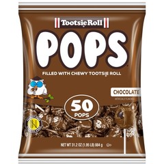 Single Flavor Bag – Chocolate Flavored Lollipops with Chocolatey Center – Ind…