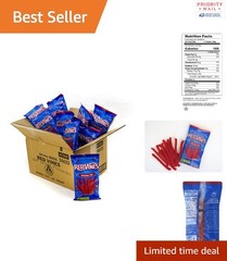 Chewy Candy 4 Ounce Bag Red Licorice Twists Pack of 24 for BBQ Parties