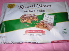 Russell Stover Sugar Free Pecan Delights Pecans & Caramel Candy 10 OZ Bag!!
