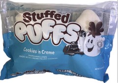 Stuffed Puffs Cookies’n Cream Filled Marshmallows 8.6oz Bag-Brand New-SHIP24HRS